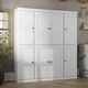 preview thumbnail 1 of 57, Palace Imports 65" 100% Solid Wood Shaker Pantry Cabinet White