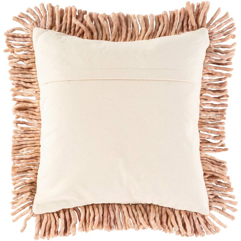 Ellea Textured Chevron Throw Pillow with Fringe