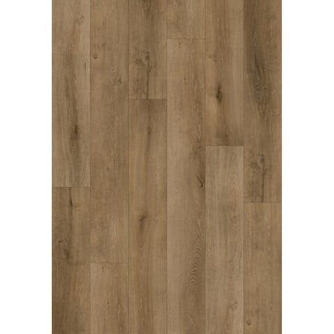 Industry Tile 7.2"x48" Leccio Brown Click Lock SPC Luxury Vinyl Flooring