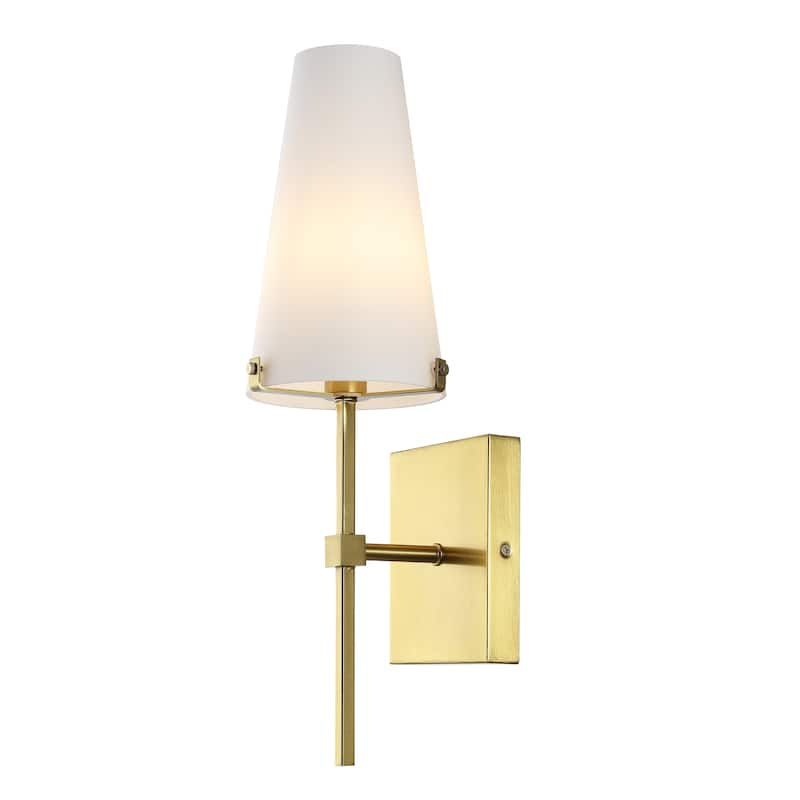 SAFAVIEH Lighting Ninako 7-inch Wall Sconce (LED Bulbs Included) - 6 In. W x 6.8 In. D x 18.5 In. H - 6Wx7Dx19H