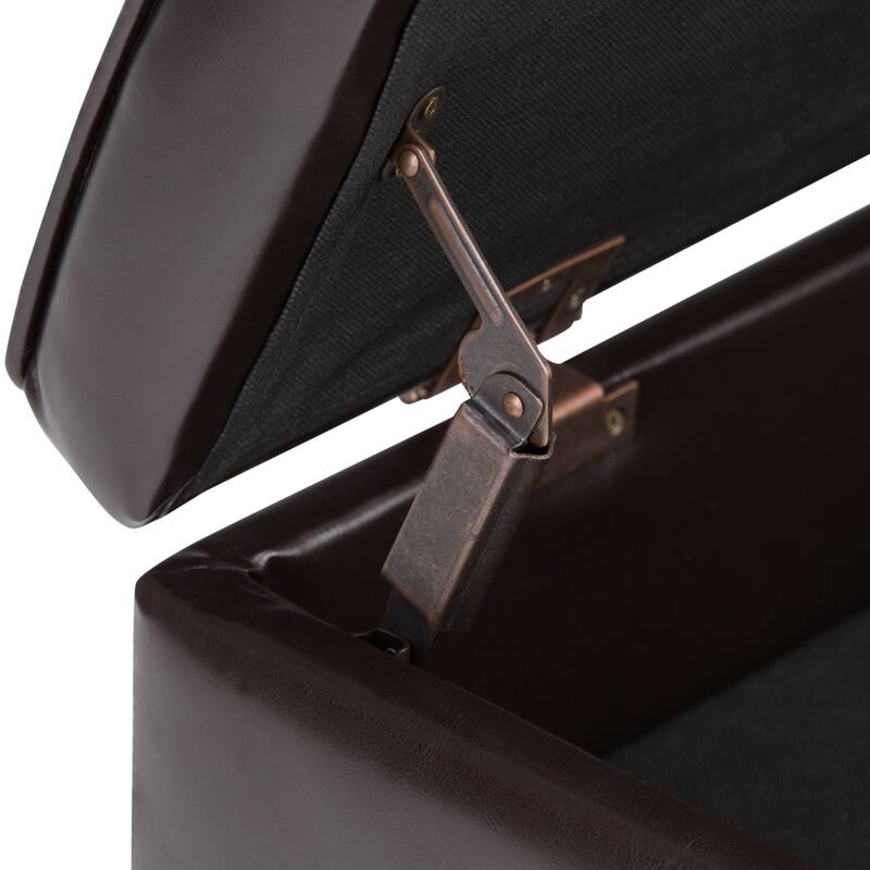 Modern Storage Ottoman Bench with Open Bottom
