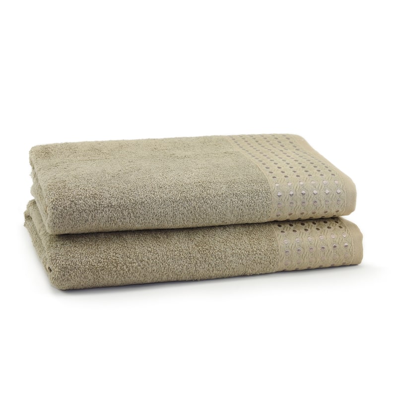 East'N Blue Petek Turkish Cotton Bath Towel (Pack of 2) - Sage