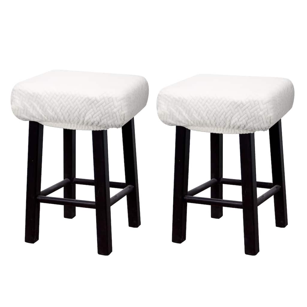 2pcs Stool Covers Rectangle, Bar Stool Covers Saddle Seat Cover
