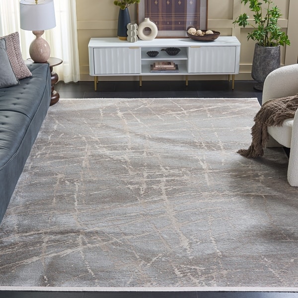 slide 2 of 12, SAFAVIEH Platinum Lauresha Glam Abstract Rug