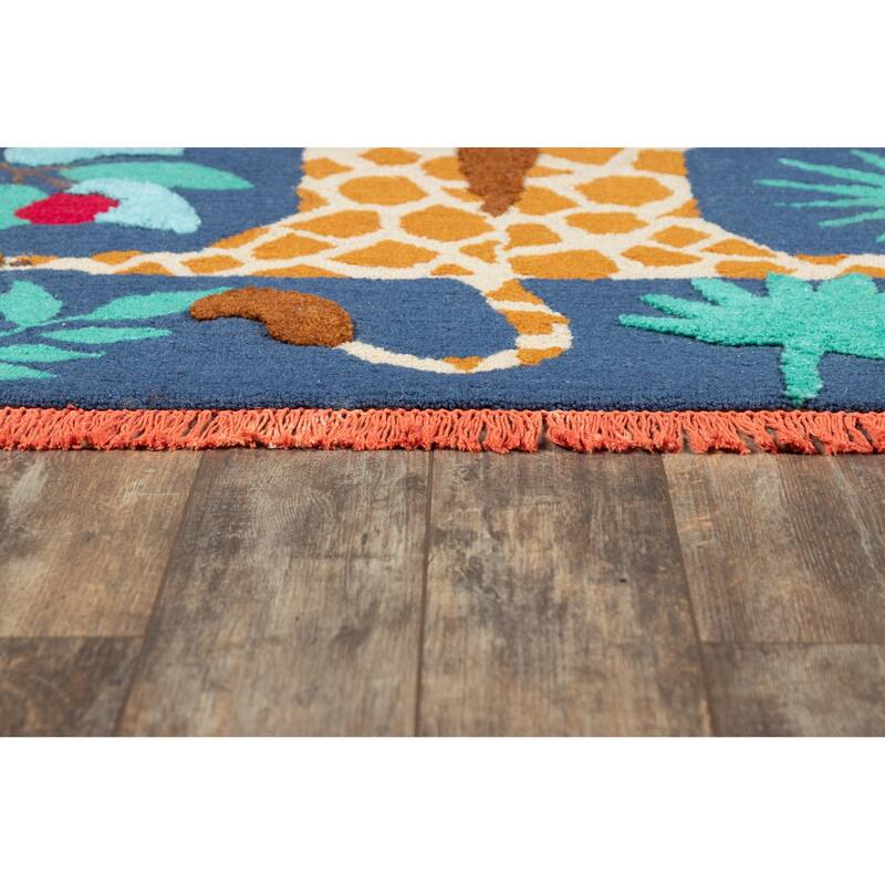 Novogratz by Momeni Atticus Gia Hand Tufted Animal Print Wool Rug