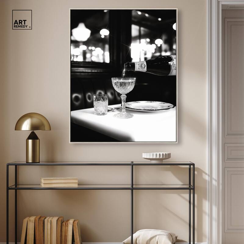 Sparkling in Monochrome II Canvas by Art Remedy