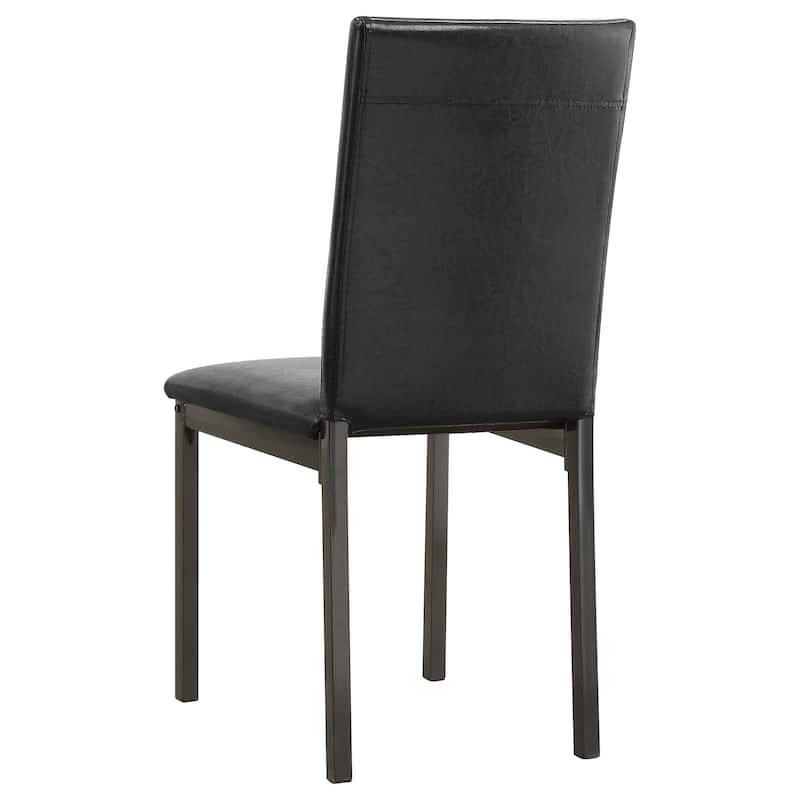 Macy Black 5-piece Dining Set