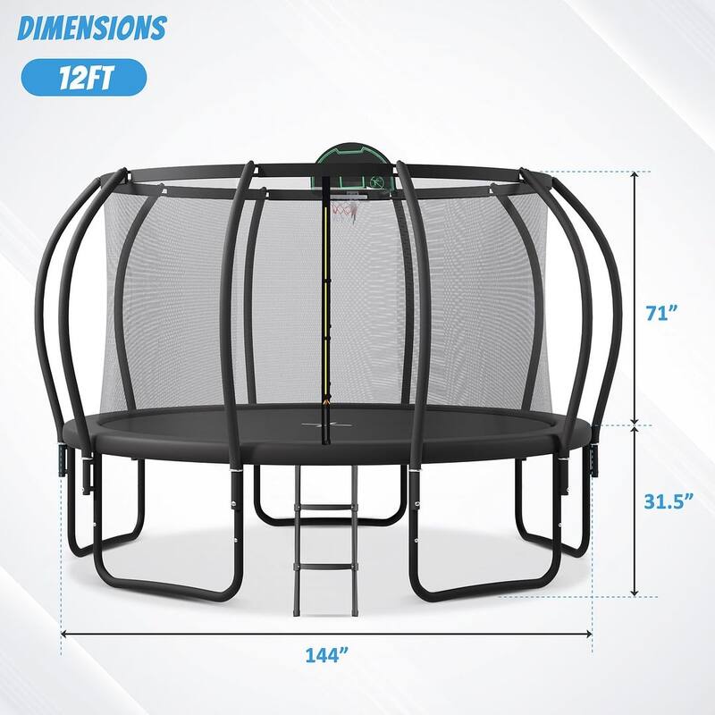Trampolines Round Trampoline with Enclosure
