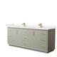 Option Light Green, Bronze Trim,White Cultured Marble Top