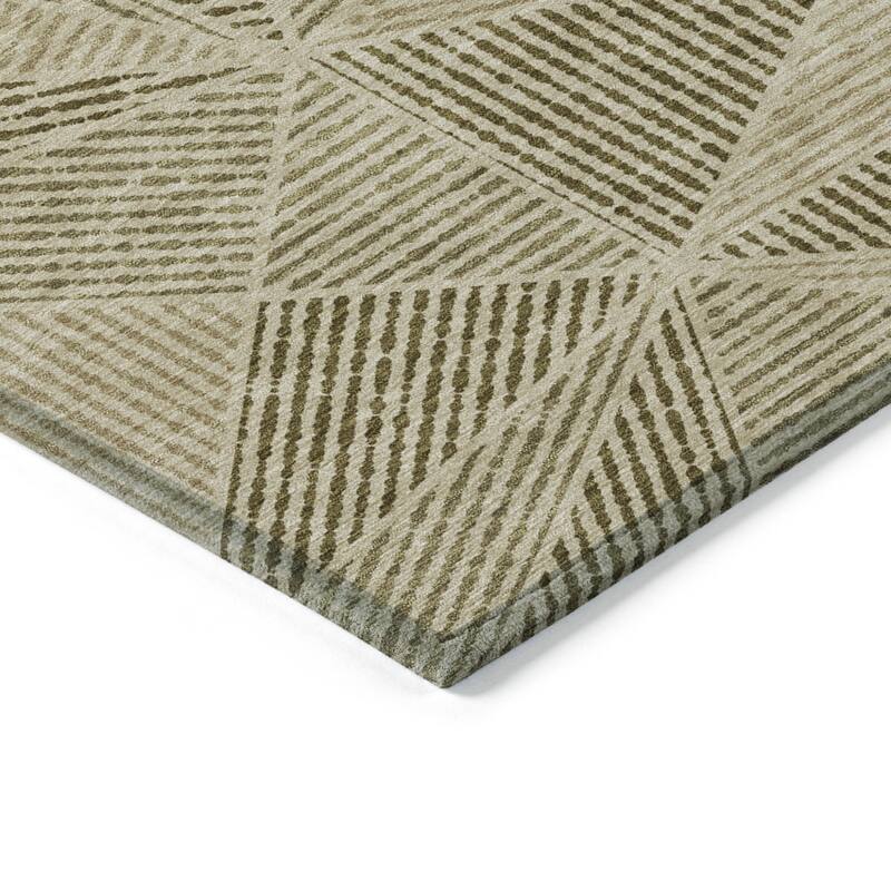 HomeRoots Geometric Transitional Rectangle Outdoor Rug
