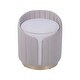 preview thumbnail 2 of 7, Two-Toned Ottoman with Storage or Vanity Stool, Taupe