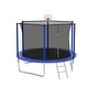 preview thumbnail 12 of 22, 10ft Round Outdoor Trampoline with Safety Enclosure Net and Ladder