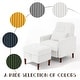 preview thumbnail 27 of 59, Adjustable Backrest Lounge Accent Chair Set with Storage Ottoman