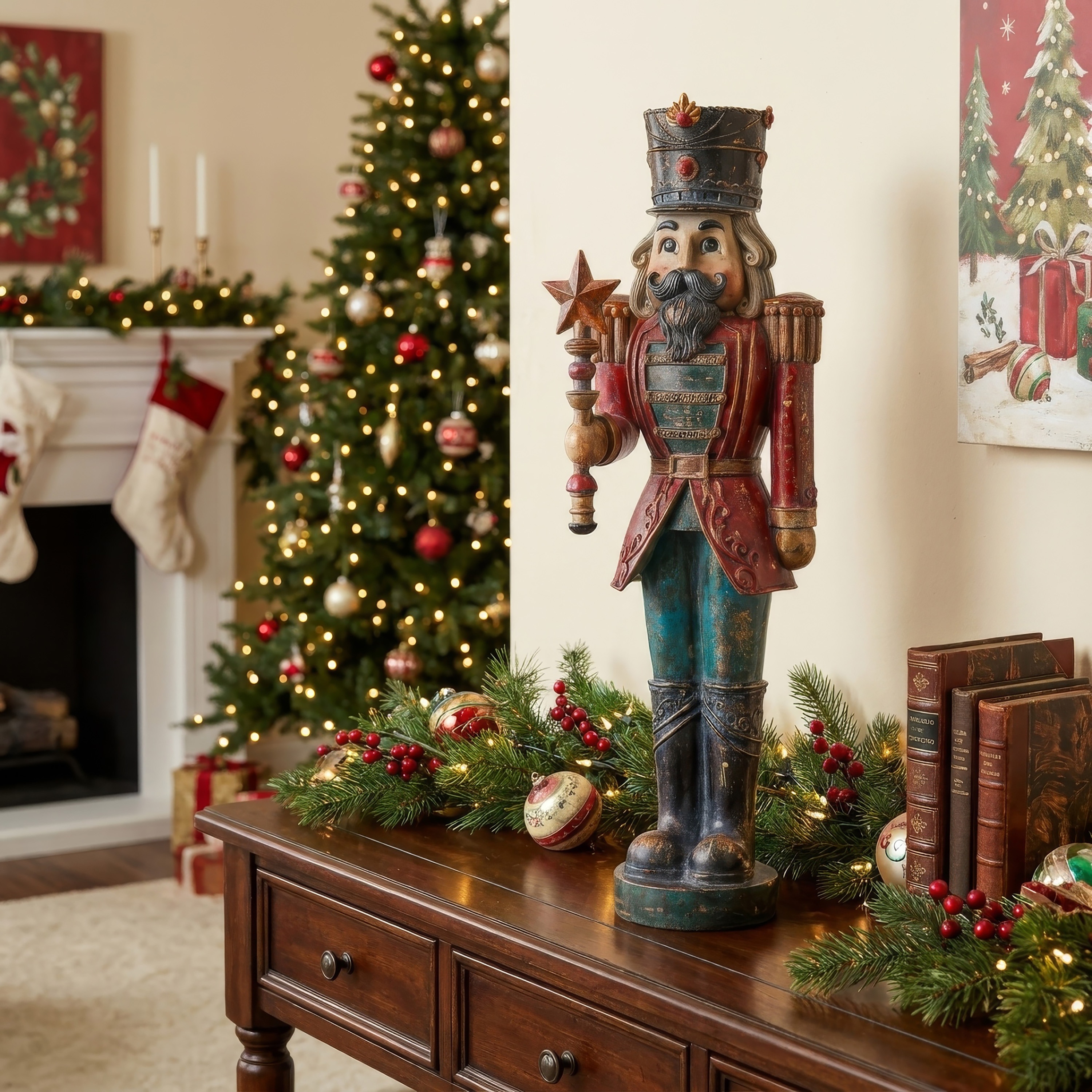 23.5" Resin Antique Toy Soldier