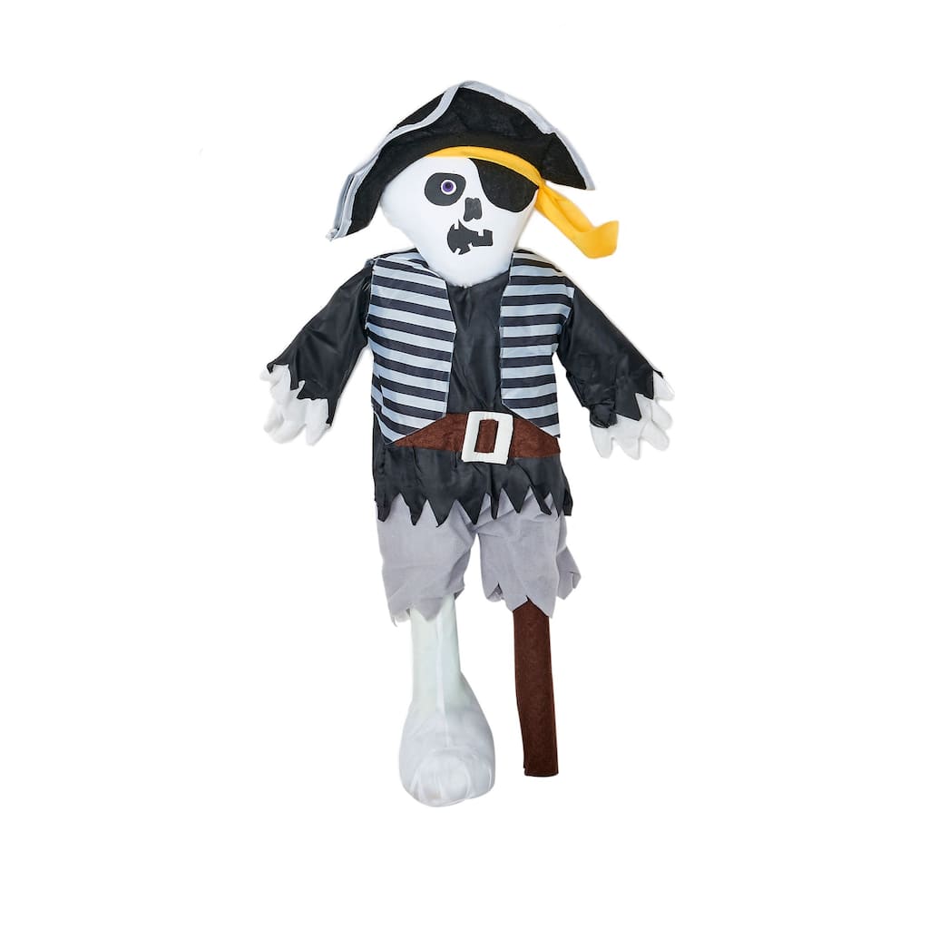 26" Standing Peg Leg Pirate