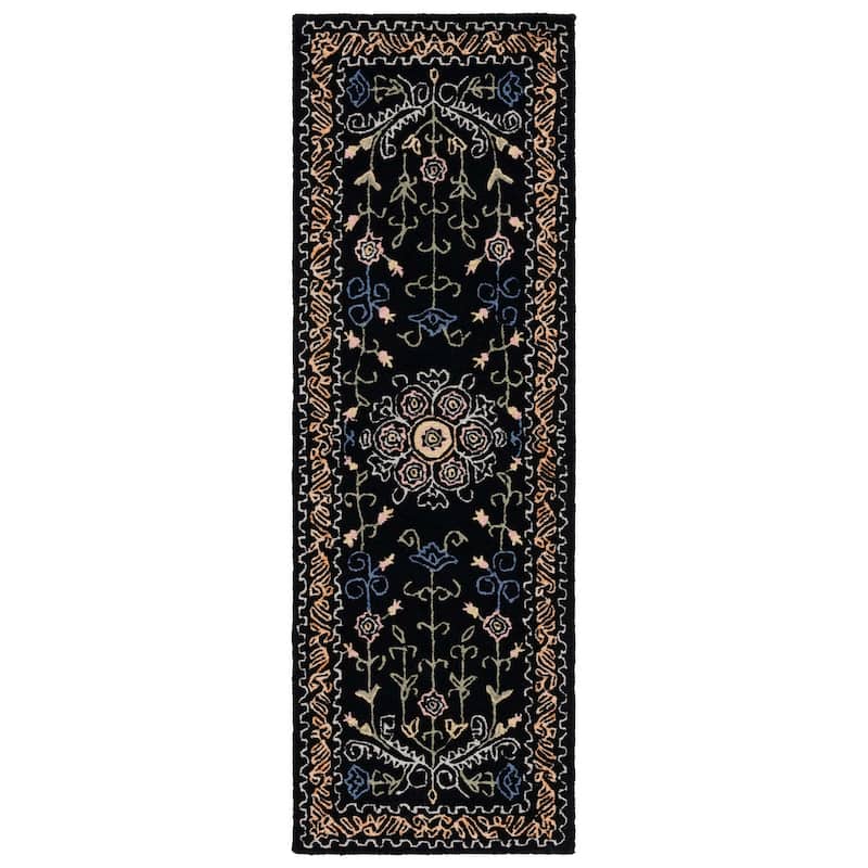 SAFAVIEH Handmade Celedonia Modern Medallion Micro-Loop Wool Area Rug
