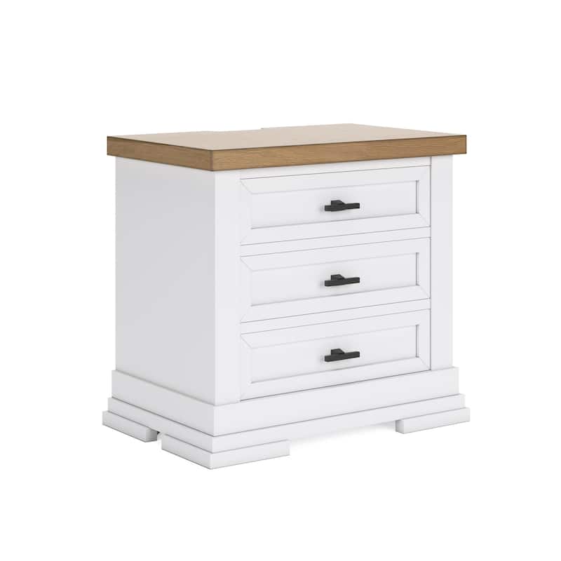 Signature Design by Ashley Ashbryn White/Natural Nightstand