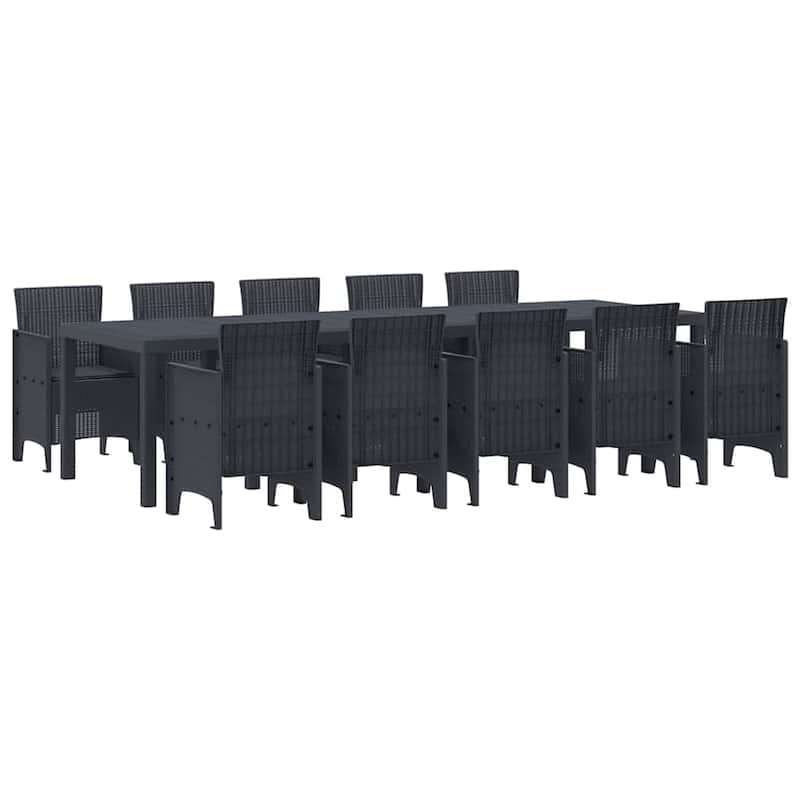 vidaXL Garden Dining Set 11/13 pcs - 118.1 x 39.4 x 28.7