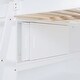 preview thumbnail 11 of 24, Full Size Wooden Loft Bed with Desk, Shelf, Full-Length Guardrail
