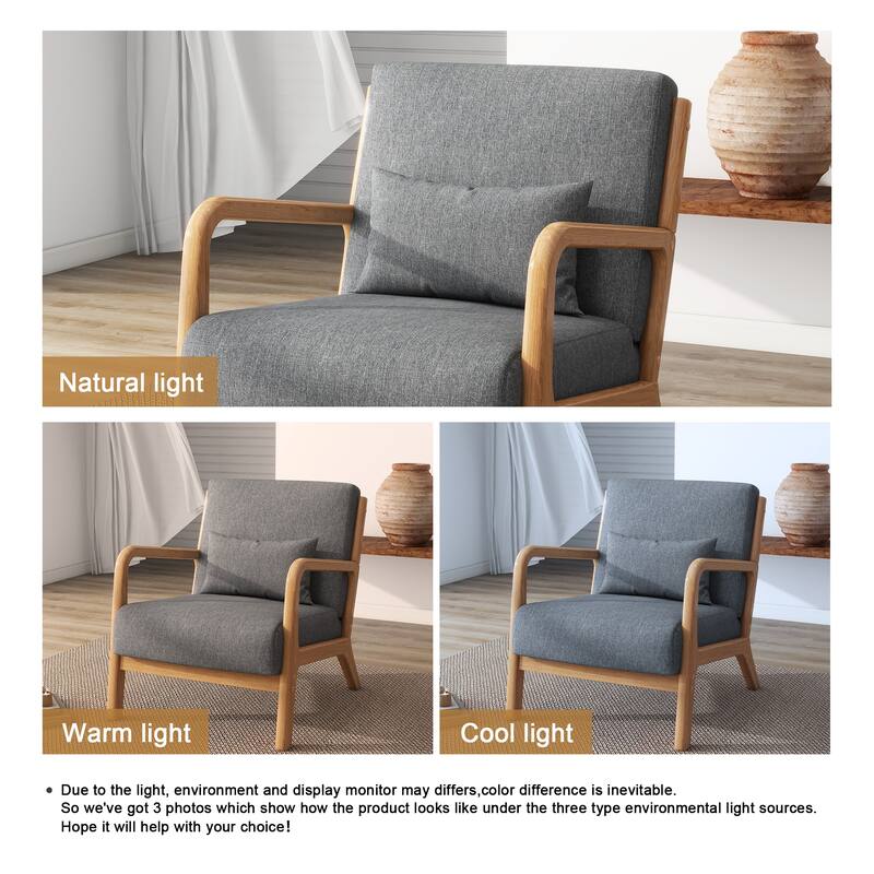 Modern Upholstered Accent Chairs for Living Room