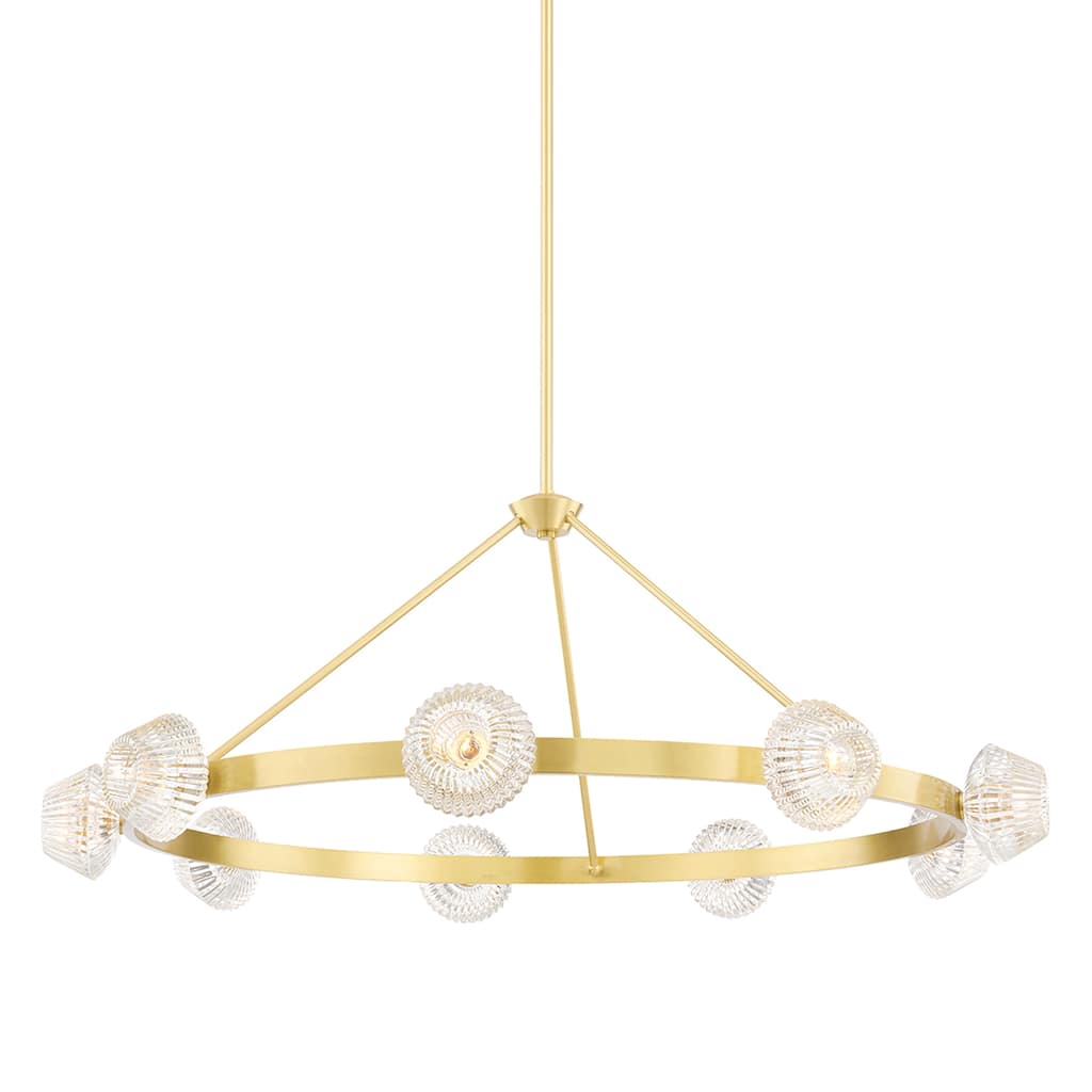 Barclay 9-Light Chandelier with Clear Shades
