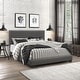 preview thumbnail 40 of 68, Gayle Nailhead Trim Faux Leather Upholstered Bed, by Hillsdale