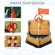 preview thumbnail 5 of 9, Outsunny Large Outdoor Kids Sandbox Backyard Toy, Cedar Wood Sandbox - 62.25"x 30.75"x 18"