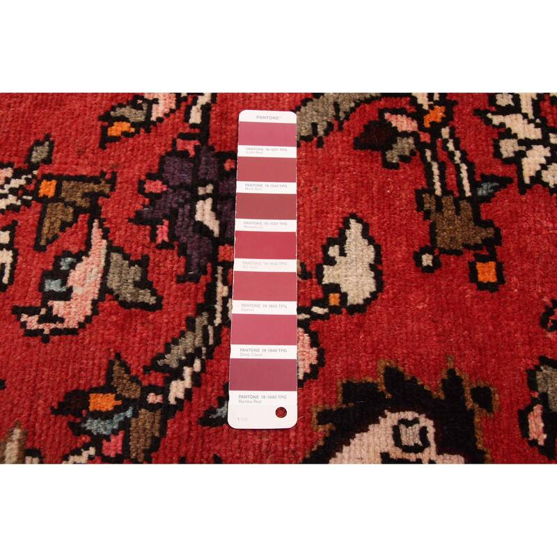 ECARPETGALLERY Hand-knotted Andelz Red Wool Rug - 3'5 x 9'9