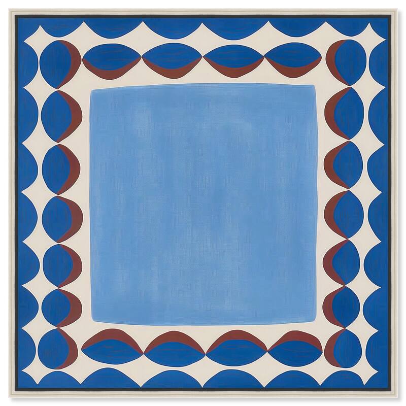 Framed in Color II Canvas by Art Remedy - Silver - 40" x 40"
