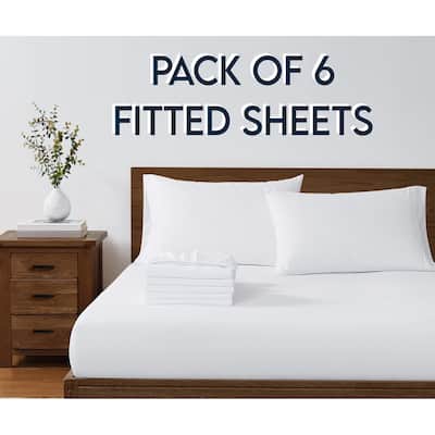 Truly Soft Hospitality 6 PACK Fitted Sheet Set