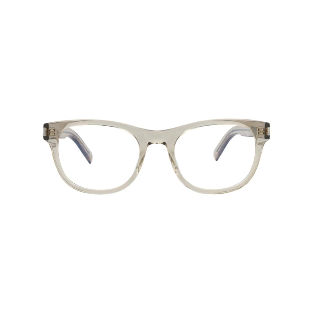 Saint Laurent Square-Frame Recycled Acetate Optical Frames - Beige Beige Transparent