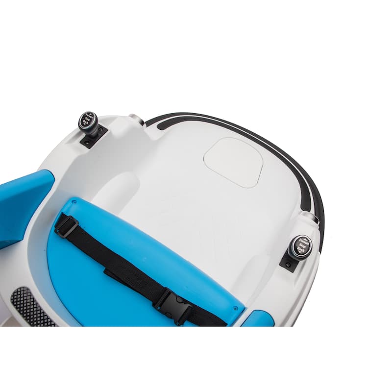 White Kids Bumper Car Ride-On Bumper Car with Remote Control, Battery Powered Electric Car with LED Lights