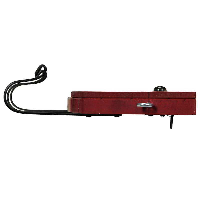 27 Inch Wood & Metal Fishing Lure Decorative Wall Hook - 7 X 26.5 X 2 inches