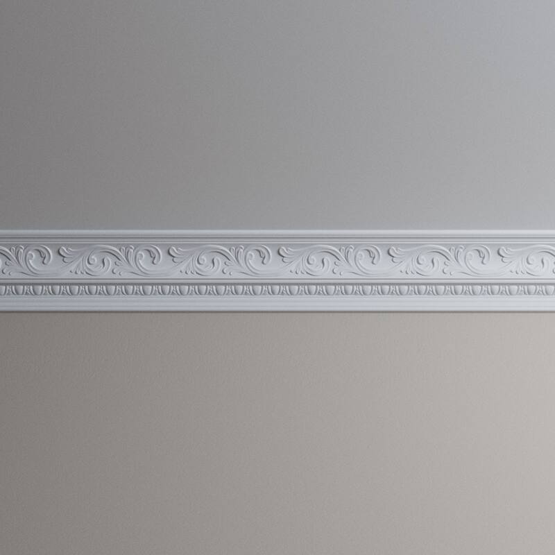 3/4"H x 3/4"P x 1 1/8"F x 96"L Skylar Crown Moulding - 1-Pack