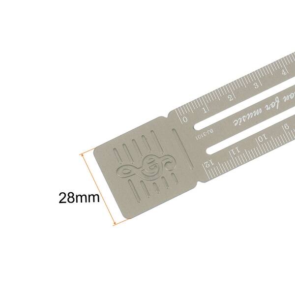 Bookmark Measuring Straight Ruler Both Sides Scale Bookmark Measuring Tool - Bed Bath ...