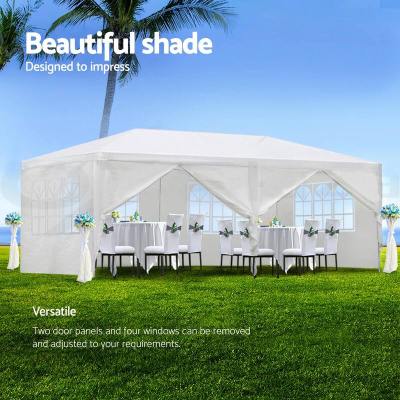 10x20 Foot Outdoor Party Canopy Tent with Removable Sidewalls