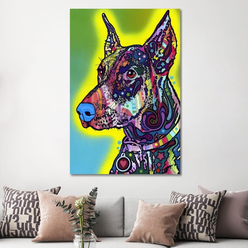 iCanvas "Doberman" by Dean Russo Canvas Print