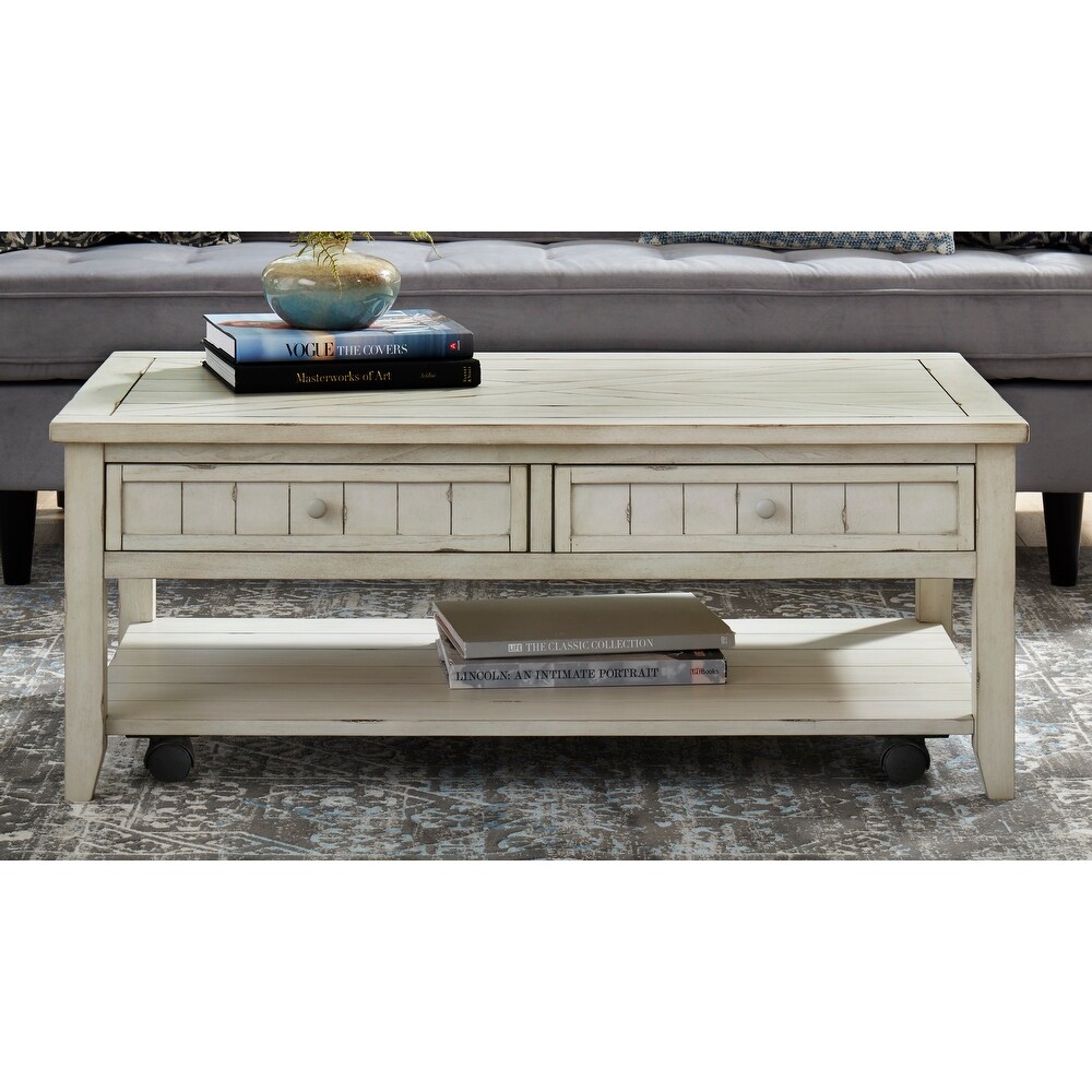 Heartwood crossing solid wood lift top shop coffee table