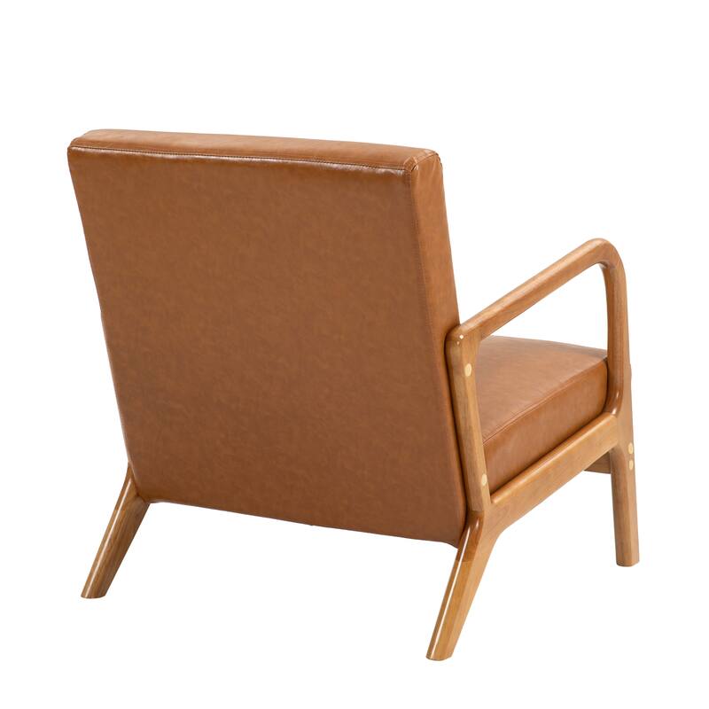 2 Set Mid Century ModernUpholstered Accent Chairs Armchair with Pillow