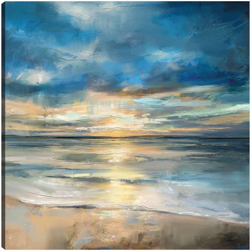 Indigo Surf By Studio Arts Canvas Art Print