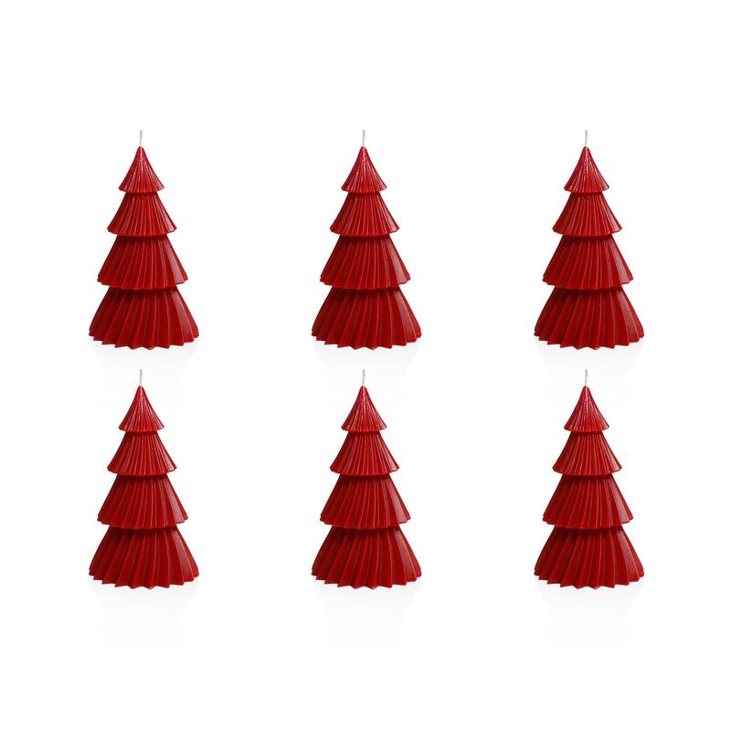 Twinkle Tree Decorative Holiday Candles, Set of 6