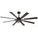 preview thumbnail 35 of 38, 52/65 Inch Ceiling Fan with Light, Modern Matte Black 8-Blade Fan, Reversible Wood Grain Blades, DC Motor, Remote Control