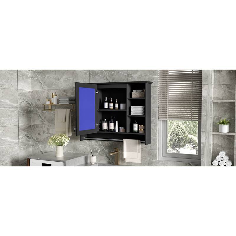 Roomfitters 36 Inch 3-in-1 Wall Mount Medicine Cabinet, Mirror Storage with Adjustable Shelf & Soft Close Doors