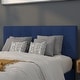 preview thumbnail 38 of 36, Quilted Tufted Upholstered Headboard Navy - Full