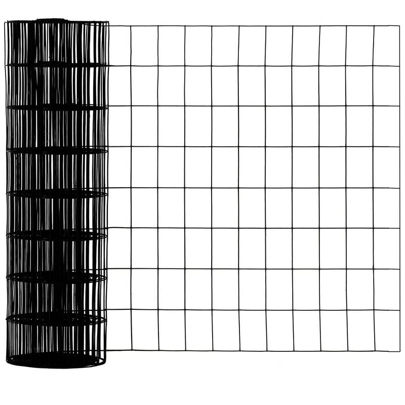 Black PVC Coated Welded Mesh Fence