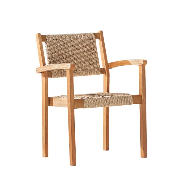 Mauricio Honey Wood Dining Chair - Set of 2 - Tan