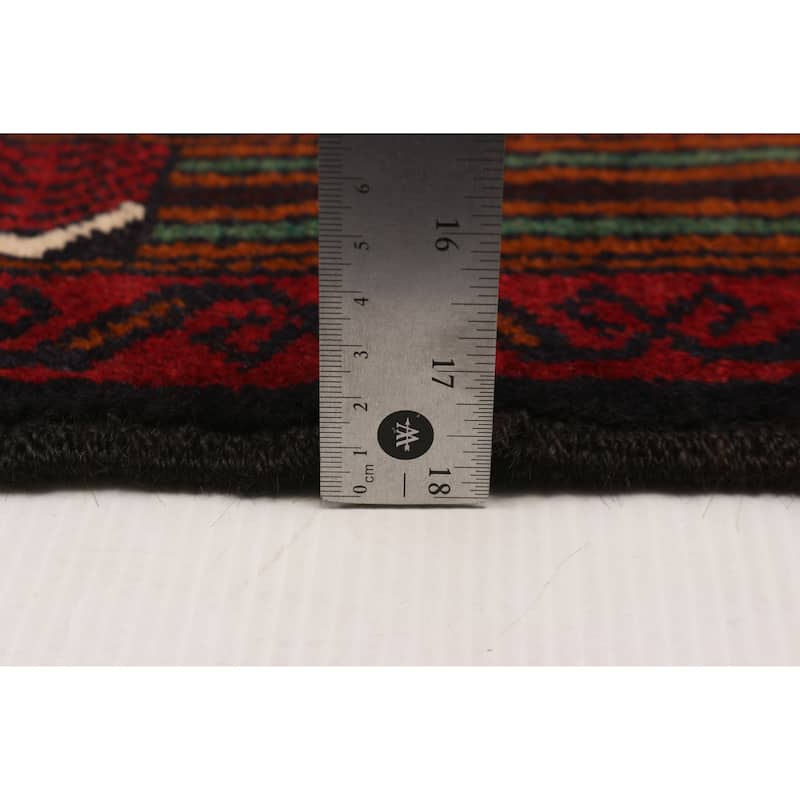 Teimani Red Rug 3'10" x 6'7" - 3'10 x 6'7