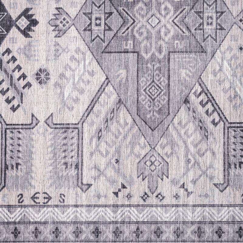 Abani Rugs Molana Collection MOL180A Vintage Grey Cream Area Rug