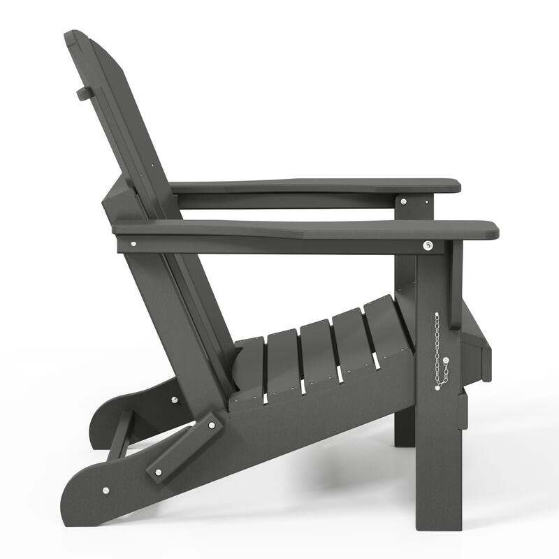 Laguna Hdpe All Weather Outdoor Patio Foldable Adirondack Chairs (Set Of 8)