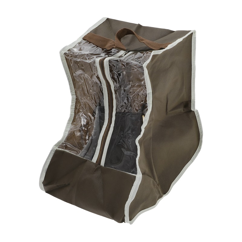 Dustproof Boots Print Shoes Dust Cover 1 Pc - Brown - Ankle Boots